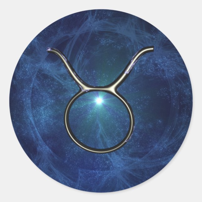 Pegatina Redonda Tauro (Anverso)