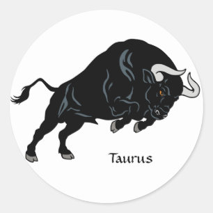 Pegatina Redonda tauro