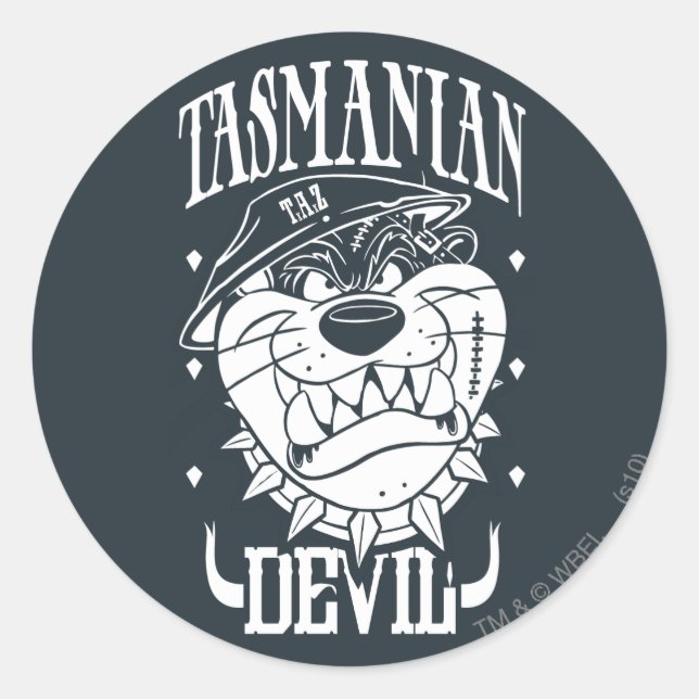 Pegatina Redonda TAZ™ - Rebelde (Anverso)