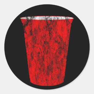 Pegatina Redonda taza de fiesta