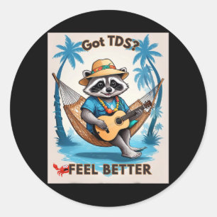 Pegatina Redonda Tds Trump Derangdrome Funny Support