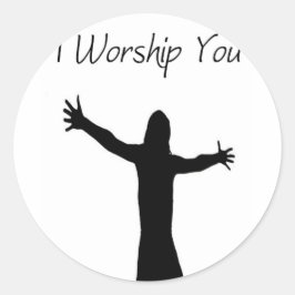 Pegatina Redonda Te Adoro