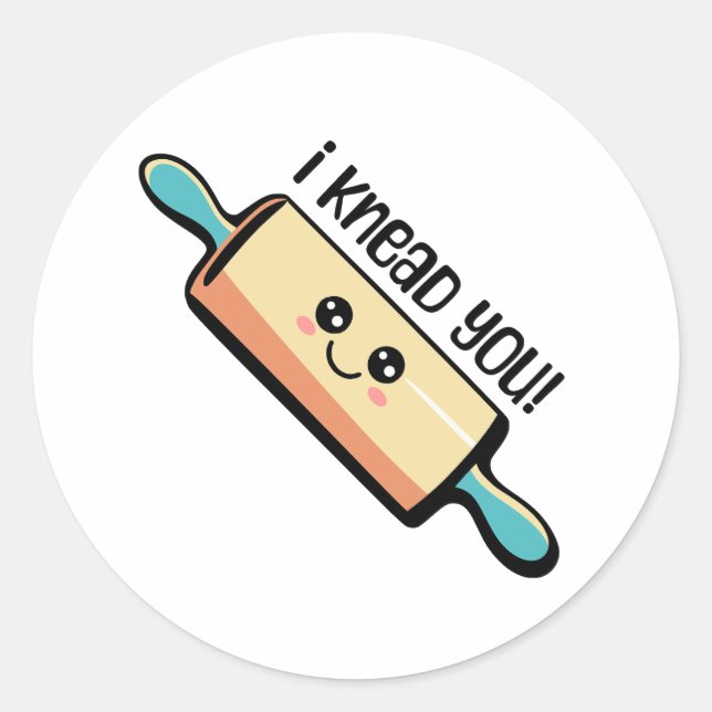 Pegatina Redonda ¡Te Arrojé! Personalizado de rodillos rodados de f (Anverso)