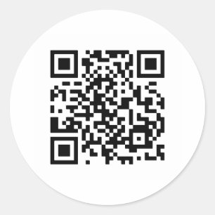 Pegatina Redonda ¿Te Casarás Conmigo? Código QR
