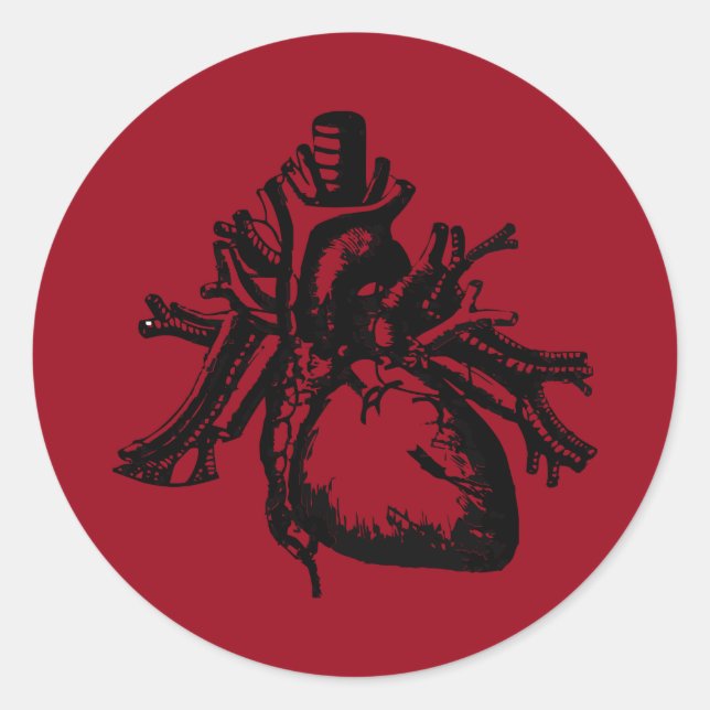 Pegatina Redonda Te he sentido mi corazón (Anverso)