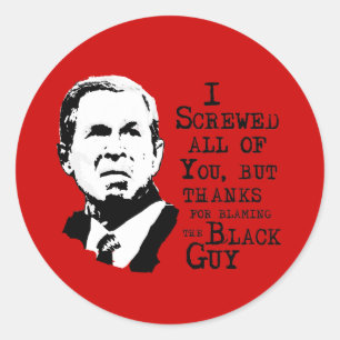 Pegatina Redonda Te jodí a todos, pero gracias por culpar a la bl