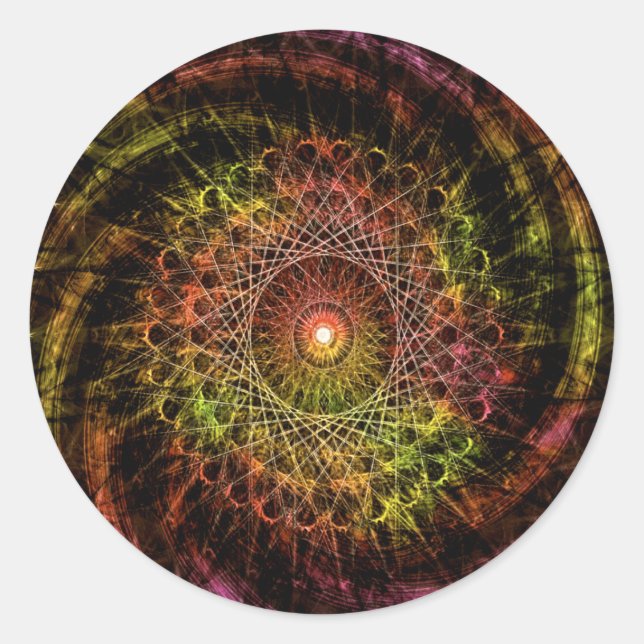 Pegatina Redonda Te Seguiré En (Anverso)