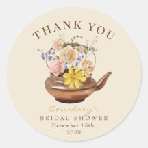 Té Vintage | Favor de la ducha de novia floral