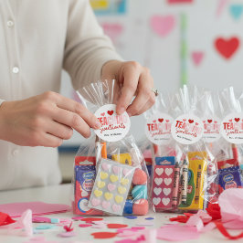 Pegatina Redonda Teaching Sweethearts Custom Teacher Valentine 