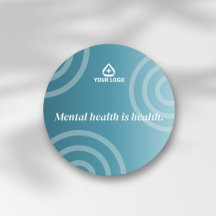 Teal Gradient Ripple Mental Health Logo