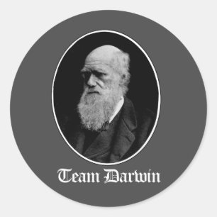 Pegatina Redonda Team Darwin