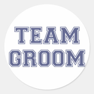 Pegatina Redonda Team Groom