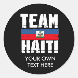 PEGATINA REDONDA TEAM HAITI