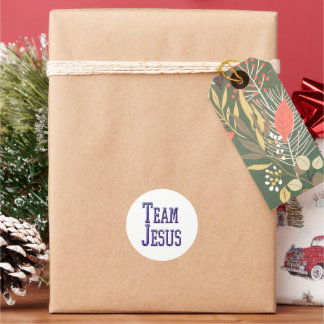Pegatina Redonda Team Jesus