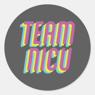 PEGATINA REDONDA TEAM NICU KEYCHAIN