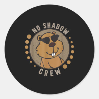Pegatina Redonda Team No Shadow Crew Groundhog Day