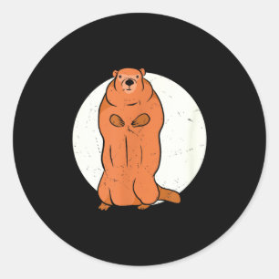 Pegatina Redonda Team No Shadow Crew Groundhog Luna Llena Groundhog