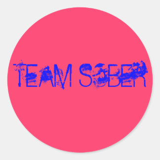 PEGATINA REDONDA TEAM SOBER