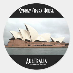 Pegatina Redonda Teatro de la ópera de Sydney