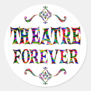 Pegatina Redonda Teatro Forever