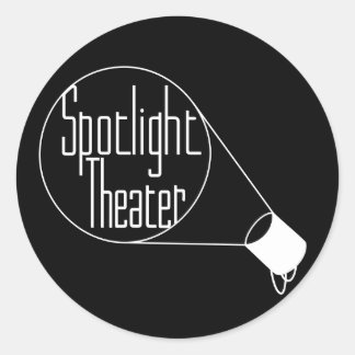 Pegatina Redonda Teatro Spotlight