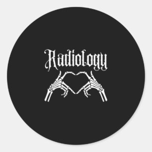 Pegatina Redonda Tech Have Big Hearts Radiology Funny Radiology Val