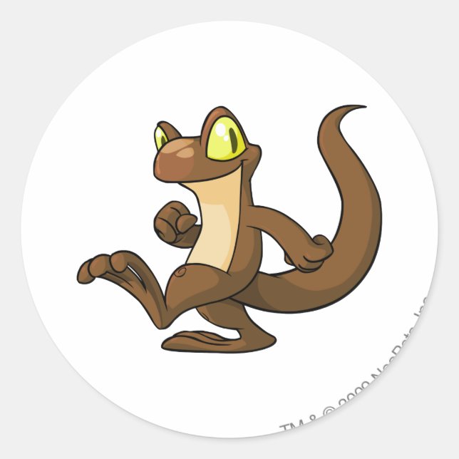 Pegatina Redonda Techo Brown (Anverso)