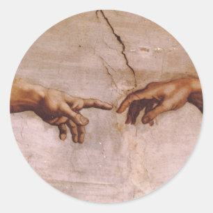 Pegatina Redonda Techo de la capilla de Sistine