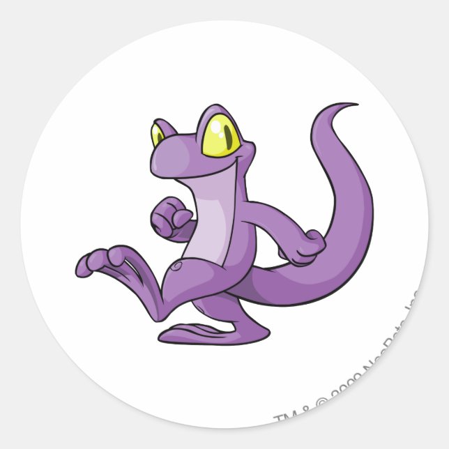 Pegatina Redonda Techo Purple (Anverso)