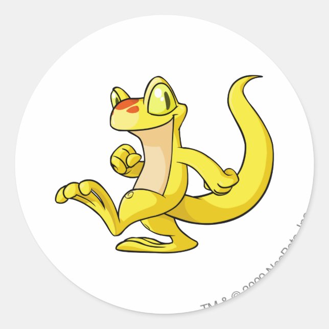 Pegatina Redonda Techo Yellow (Anverso)