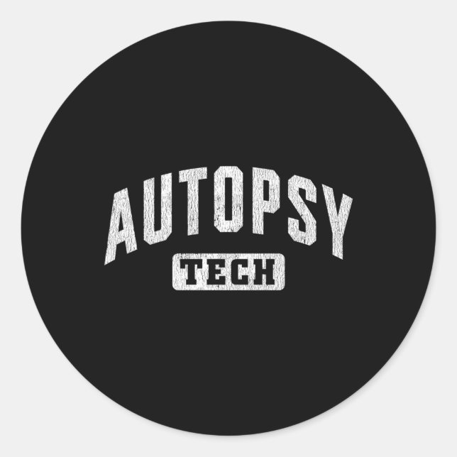 Pegatina Redonda Técnico Autopista Forense Tecnológico (Anverso)