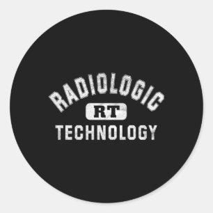 Pegatina Redonda Tecnólogo de Radiología Rt Rad Tech