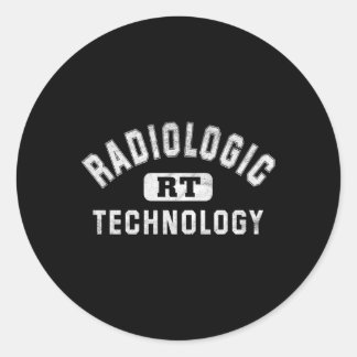 Pegatina Redonda Tecnólogo de Radiología Rt Rad Tech
