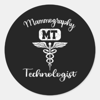 Pegatina Redonda Tecnólogo Mammografía Tecnólogo Mammo