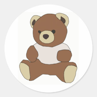 Pegatina Redonda Teddy Bear