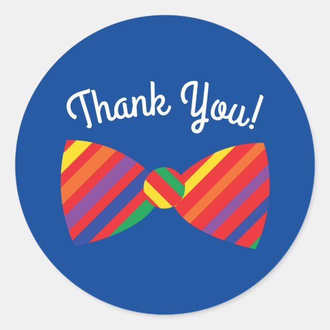 Pegatina Redonda Teddy Bear Rainbow Cute Primer Fiesta de cumpleaño (Anverso)