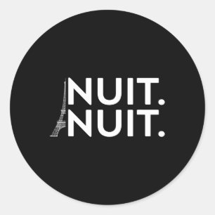 Pegatina Redonda Tee de nueces divertidas