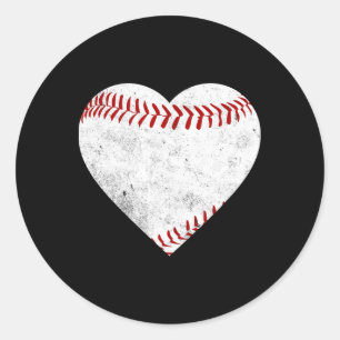 Pegatina Redonda Tee de regalo de Softball