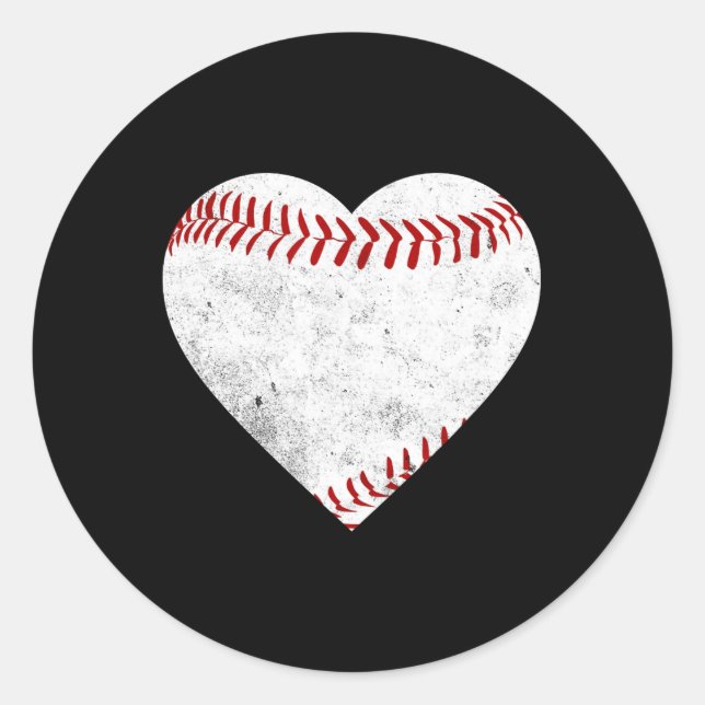 Pegatina Redonda Tee de regalo de Softball (Anverso)