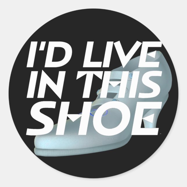 Pegatina Redonda TEE Live for Shoes (Anverso)