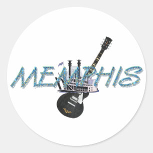 Pegatina Redonda TEE Memphis