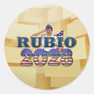 Pegatina Redonda TEE Rubio 2028