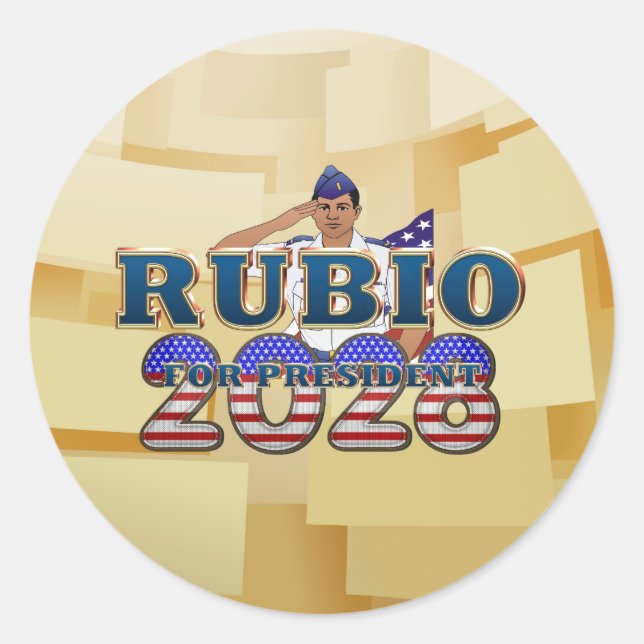 Pegatina Redonda TEE Rubio 2028 (Anverso)