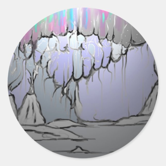 Pegatina Redonda Teepee (Anverso)