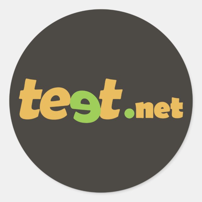 Pegatina Redonda teetSticker (Anverso)