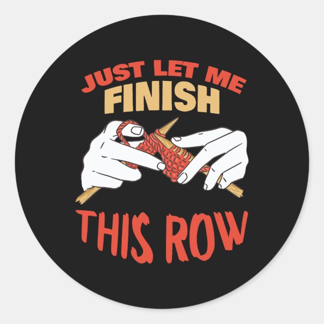 Pegatina Redonda Tejido Funny Tejido L (Anverso)