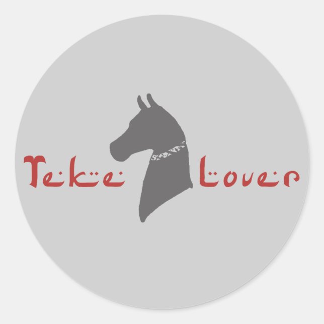 Pegatina Redonda Teke Lover (Anverso)