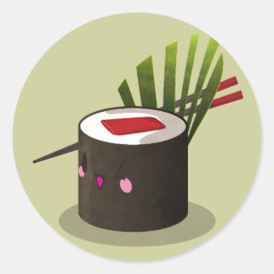 Pegatina Redonda Tekka Maki