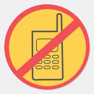 Pegatina Redonda Teléfono