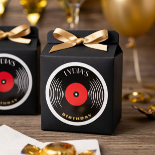 Pegatina Redonda Tema de disco de vinilo personalizado de Gatsby de